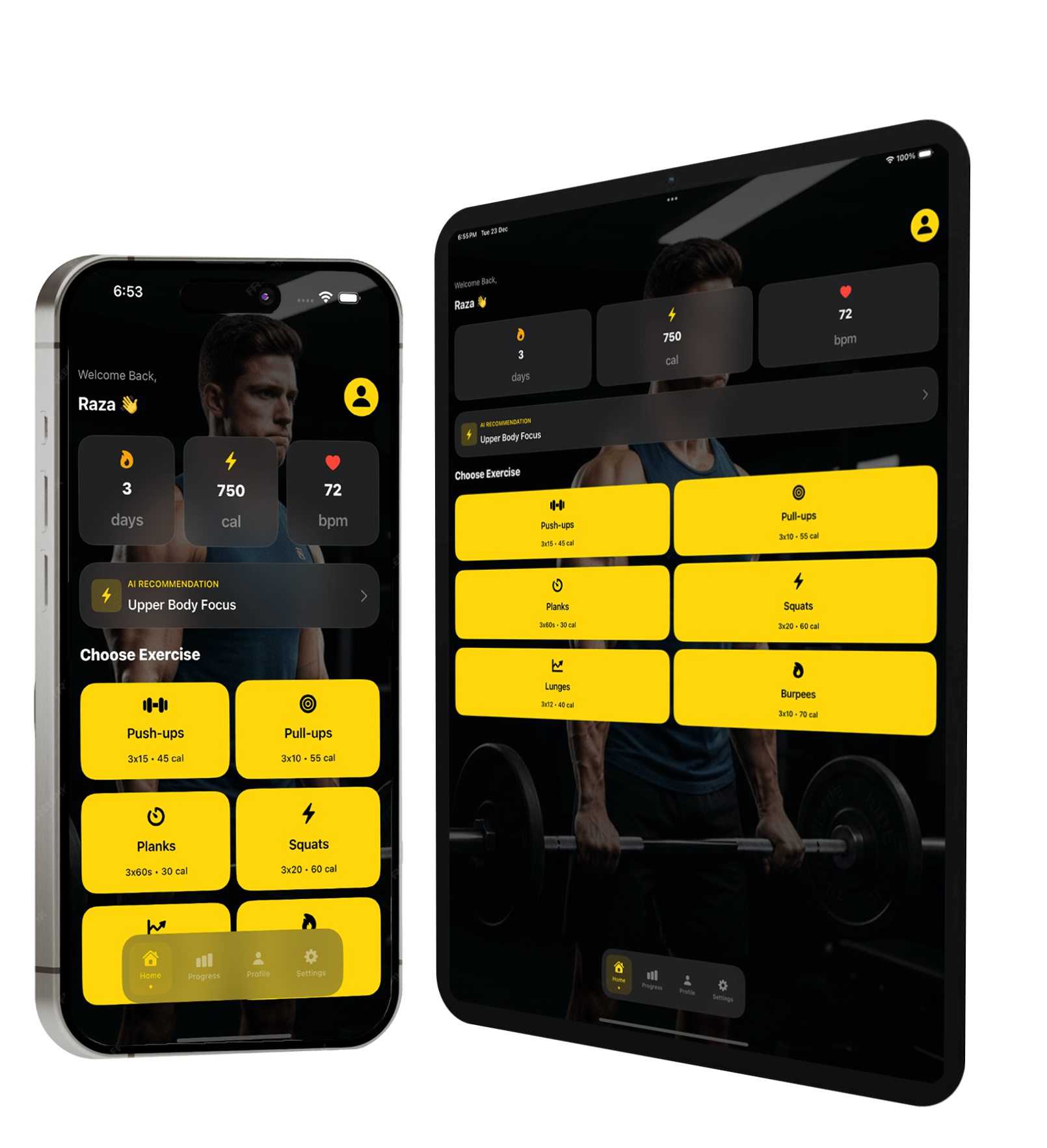 Fitness App Interface